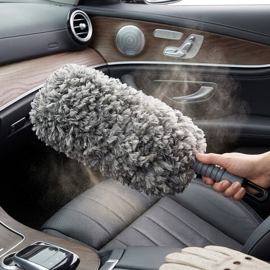 Darorentacosh Manual Car Vacuum Duster - Instantly Grabs Dust & Pollen, Safe for All Interior Surfaces, Lightweight and Compact Storage
