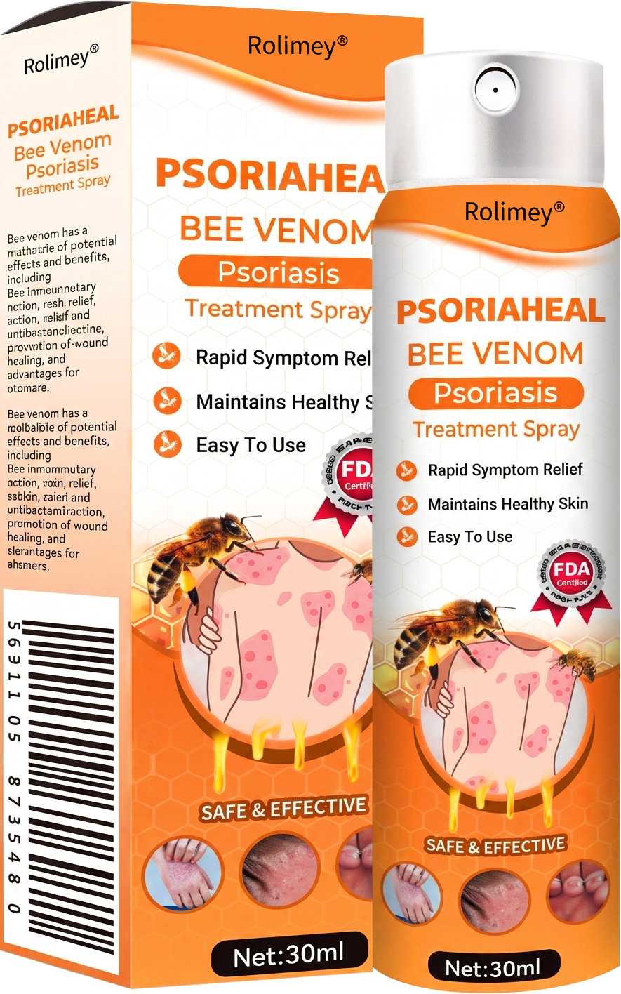 Rolimey® PsoriaHeal Bee Venom Psoriasis Treatment Spray(Suitable for all skin conditions)