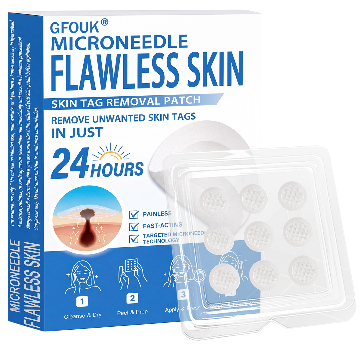 💫 𝐎𝐟𝐟𝐢𝐜𝐢𝐚𝐥 𝐒𝐭𝐨𝐫𝐞 | 🌿GFOUK®  𝐁𝐨𝐭𝐚𝐧𝐢𝐜𝐚𝐥 𝐌𝐢𝐜𝐫𝐨𝐧𝐞𝐞𝐝𝐥𝐞 𝐇𝐲𝐝𝐫𝐨𝐜𝐨𝐥𝐥𝐨𝐢𝐝 𝐏𝐚𝐭𝐜𝐡 (𝐅𝐨𝐫 𝐒𝐤𝐢𝐧 𝐓𝐚𝐠𝐬, 𝐒𝐦𝐚𝐥𝐥 𝐒𝐤𝐢𝐧 𝐆𝐫𝐨𝐰𝐭𝐡𝐬, 𝐖𝐚𝐫𝐭𝐬, 𝐌𝐨𝐥𝐞𝐬, 𝐀𝐠𝐞 𝐒𝐩𝐨𝐭𝐬 & 𝐏𝐢𝐠𝐦𝐞𝐧𝐭𝐚𝐭𝐢𝐨𝐧 𝐂𝐨𝐧𝐜𝐞𝐫𝐧𝐬)