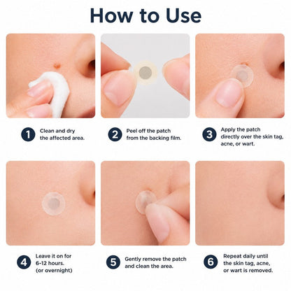 🔥GFOUK® 2-in-1 Microneedle & Hydrocolloid Patch🍀 | Removes raised moles, acne, flat warts, and skin tags | Helps improve wrinkles, scars, and blemishes | Invisible patches for face and body