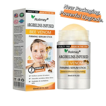 💫Made and Shipped from US Rolimey® Argireline-infused Bee Venom Firming Serum Stick(⏳LAST DAY 70% OFF)✨