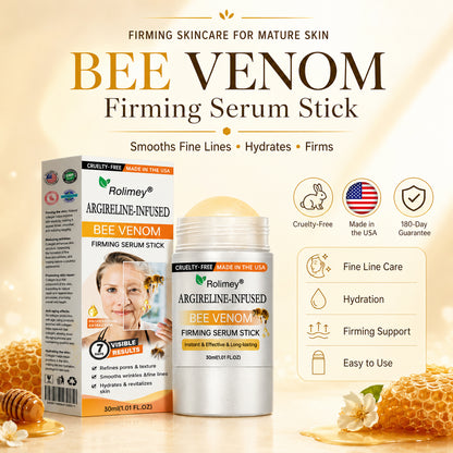 💫Made and Shipped from US Rolimey® Argireline-infused Bee Venom Firming Serum Stick(⏳LAST DAY 70% OFF)✨