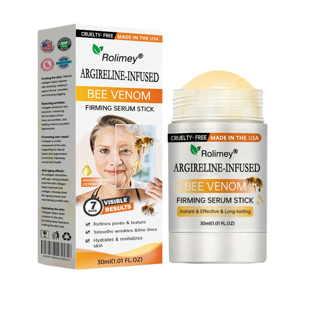 💫Made and Shipped from US Rolimey® Argireline-infused Bee Venom Firming Serum Stick(⏳LAST DAY 70% OFF)✨