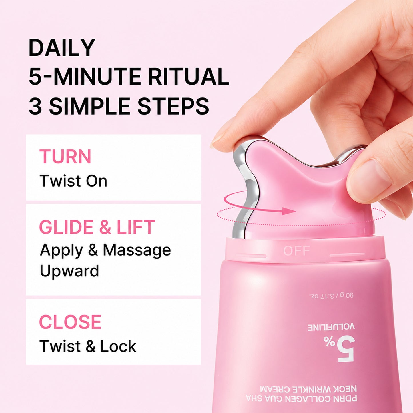 PDRN Collagen Gua Sha Neck & Jawline Cream (with 5% Volufiline)