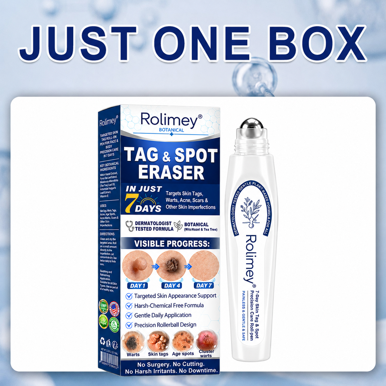 👨‍⚕️Official Brand Shop | 🔥Rolimey® 7-Day Roll-On for Skin Spots and Skin Tags – Pain-Free & Scar-Free