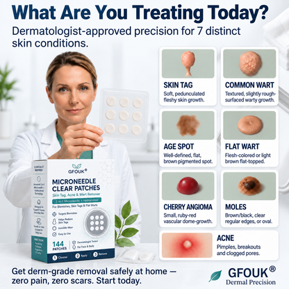 🧑‍⚕️𝐎𝐟𝐟𝐢𝐜𝐢𝐚𝐥 𝐒𝐭𝐨𝐫𝐞 | GFOUK®  🌿𝐁𝐨𝐭𝐚𝐧𝐢𝐜𝐚𝐥 𝐌𝐢𝐜𝐫𝐨𝐧𝐞𝐞𝐝𝐥𝐞 𝐇𝐲𝐝𝐫𝐨𝐜𝐨𝐥𝐥𝐨𝐢𝐝 𝐏𝐚𝐭𝐜𝐡 (𝐅𝐨𝐫 𝐒𝐤𝐢𝐧 𝐓𝐚𝐠𝐬, 𝐒𝐦𝐚𝐥𝐥 𝐒𝐤𝐢𝐧 𝐆𝐫𝐨𝐰𝐭𝐡𝐬, 𝐖𝐚𝐫𝐭𝐬, 𝐌𝐨𝐥𝐞𝐬, 𝐀𝐠𝐞 𝐒𝐩𝐨𝐭𝐬 & 𝐏𝐢𝐠𝐦𝐞𝐧𝐭𝐚𝐭𝐢𝐨𝐧 𝐂𝐨𝐧𝐜𝐞𝐫𝐧𝐬)