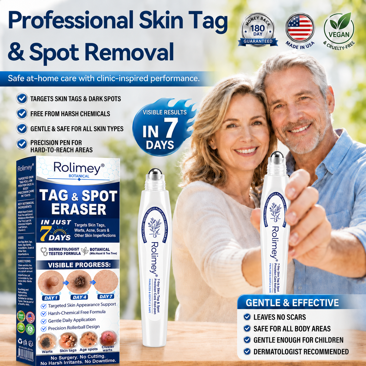 👨‍⚕️Official Brand Shop | 🔥Rolimey® 7-Day Roll-On for Skin Spots and Skin Tags – Pain-Free & Scar-Free